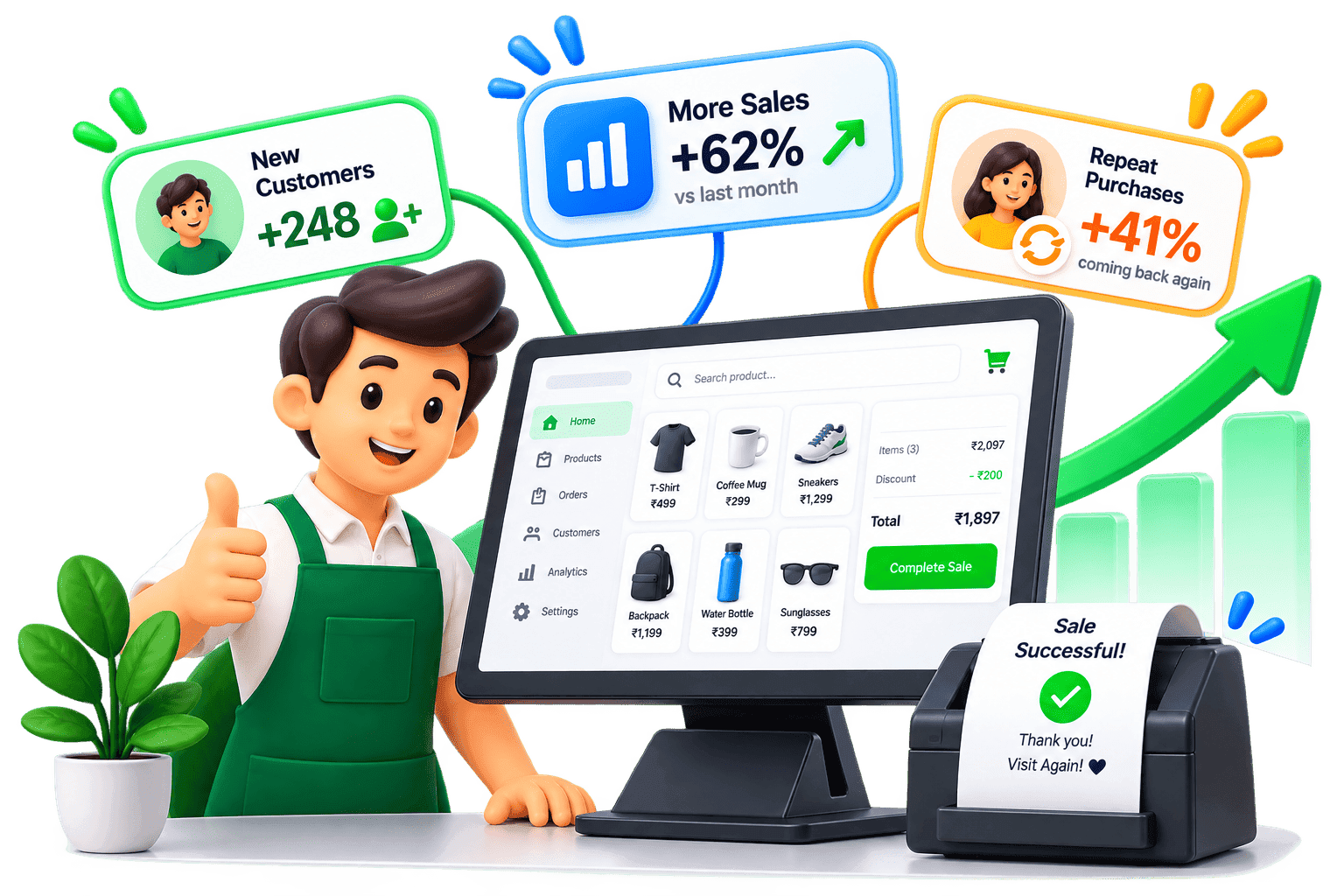 OffiTalk smart POS helping businesses gain customers, increase sales and drive repeat purchases